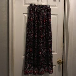 Boho maxi skirt