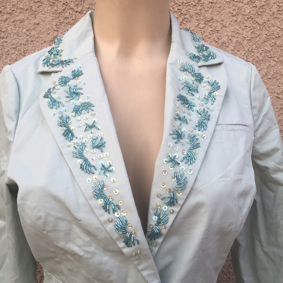 🆕 Mint green sequins jacket - Picture 2 of 3