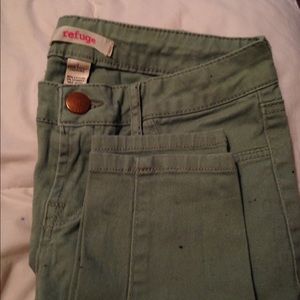 Army green jeans