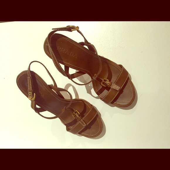 Brown Prada sandals 36.5
