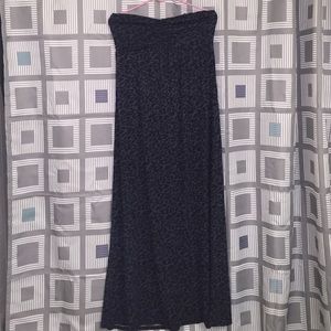 Torrid black cheetah print maxi dress size 1