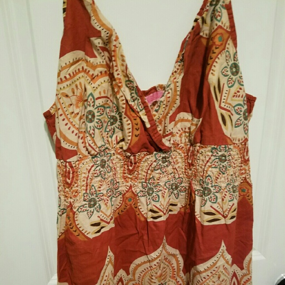 Burnt Multi Color Dress