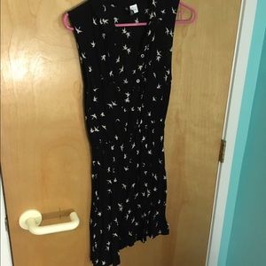 H&M sparrow print dress size 8