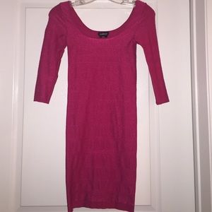 Bebe fuschia (pink) midi dress
