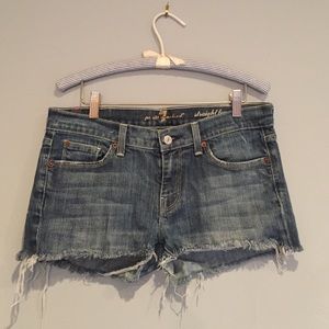 7 For All Mankind frayed shorts