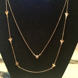 Chloe + Isabel Pave Triangle Convert Necklace