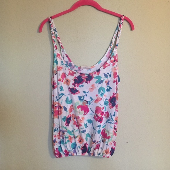 LA Hearts Watercolor Floral Tank