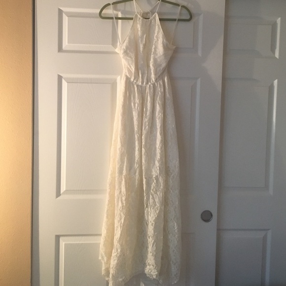 Beautiful A&F lace halter maxi dress