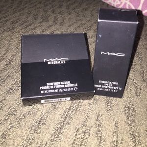 BRAND NEW MAC FOUNDATION AND POWDER!