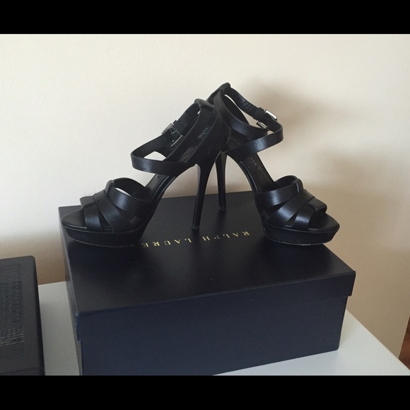 Ralph Lauren black heels