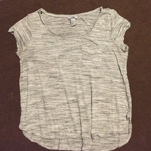 H&M Heather Grey Pocket Tee