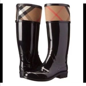 Burberry rain boots