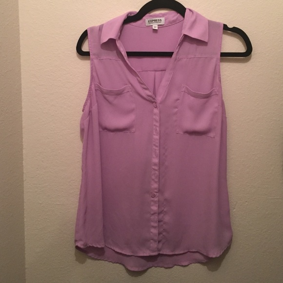 Purple express portofino tank top