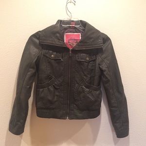 Collection B Kids Faux Leather Jacket