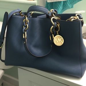 Michael Kors-Cynthia Medium Leather Satchel