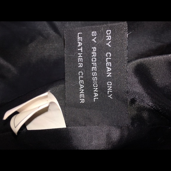 JONES NEW YORK BLACK GENUINE LEATHER JACKET - XL - Picture 3 of 4