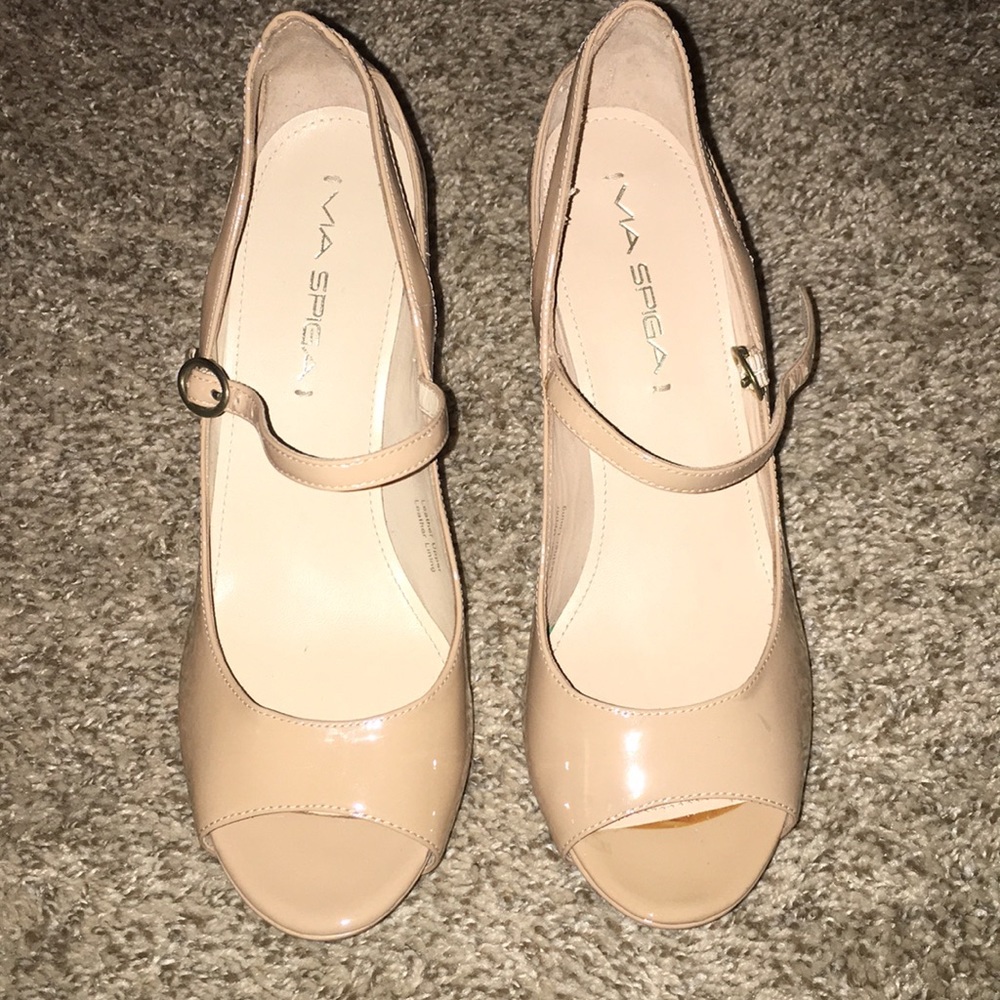 Via spiga nude heels