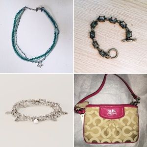 Bundle! Assorted Jewelry + Coach Wristlet