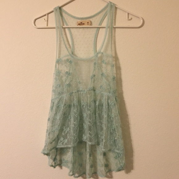 Hollister mint green lace - Picture 1 of 4