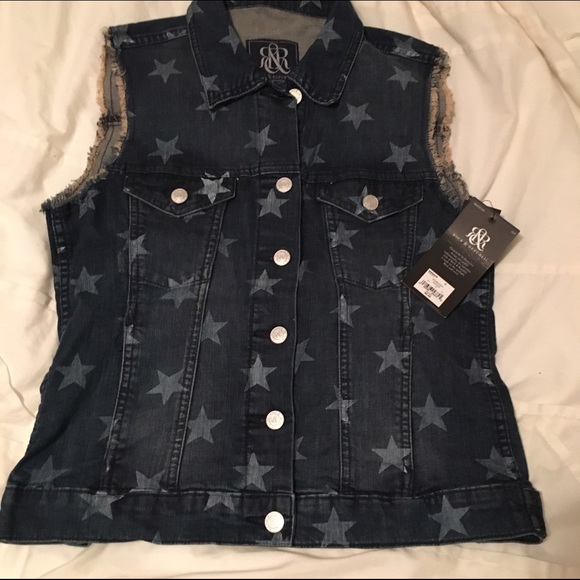 NWT Rock&Republic denim vest