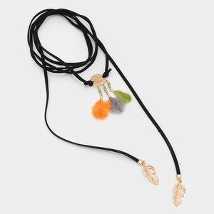 Autumn Harvest Feathered Choker