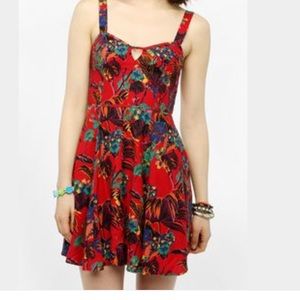Urban Outfitters red floral sundress