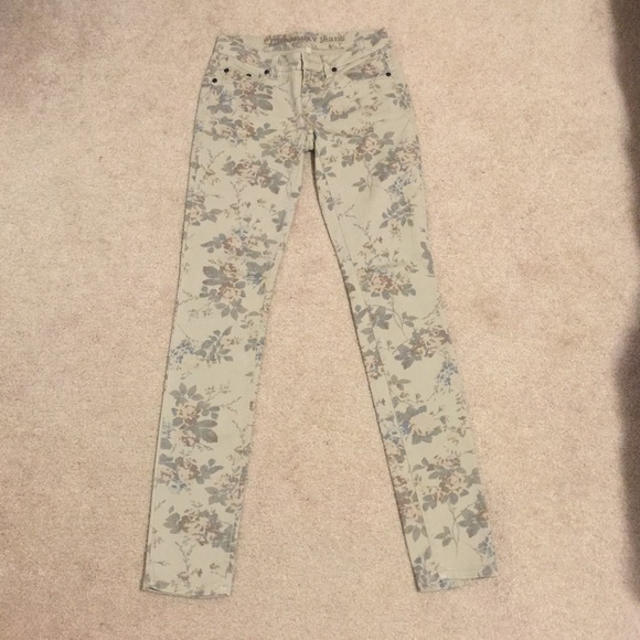 Highway jeans,Cream floral jean