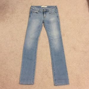 Straight blue jeans from A&F