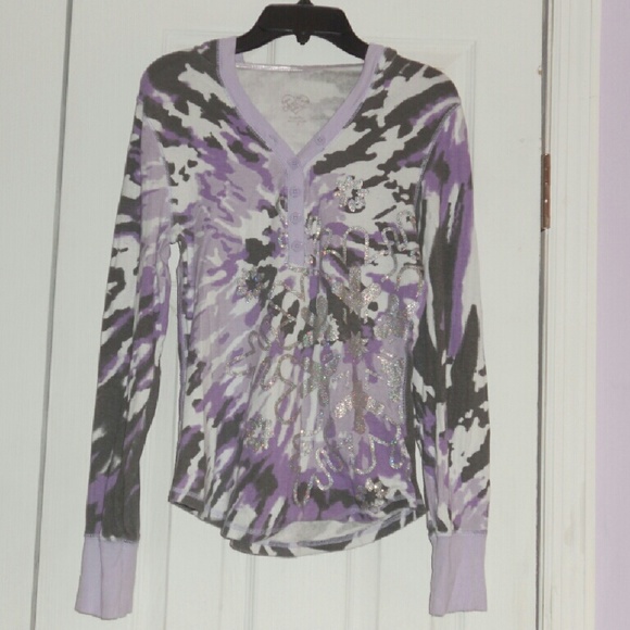 HOLIDAY SALE Purple & Gray Hoodie Top