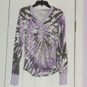 HOLIDAY SALE Purple & Gray Hoodie Top