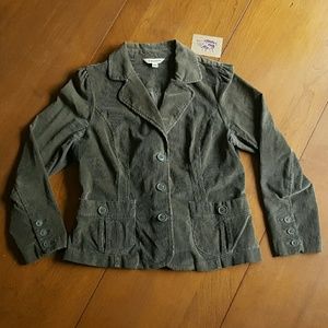 Olive Green Corduroy Blazer