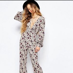 Free People Floral Jumpsuit 2