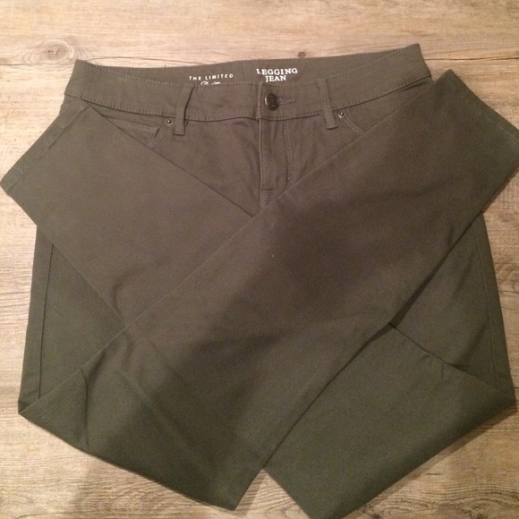 The Limited, Hunter Green Legging Jeans