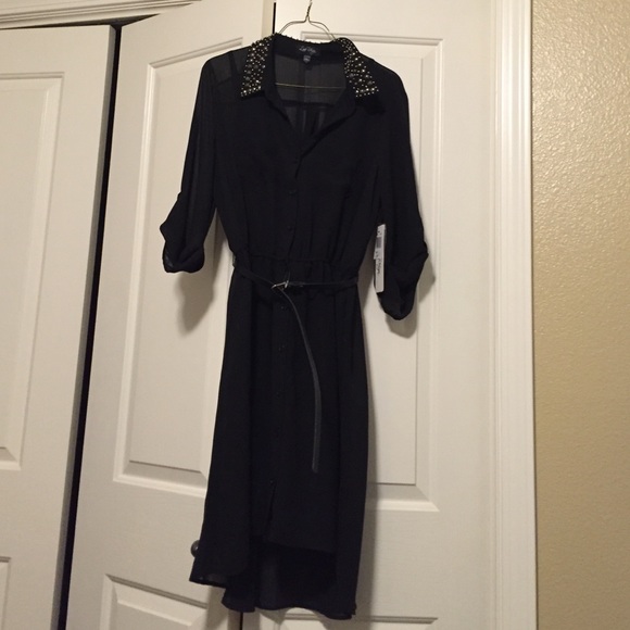 Studded collar dress