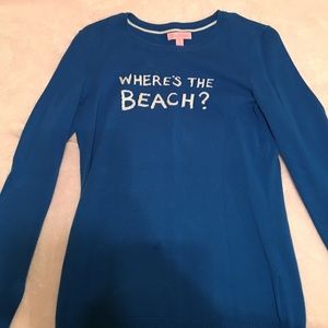 SALE Where's the Beach Lilly Pulitzer sweater