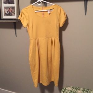 Mustard yellow women's dress