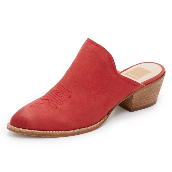 SOLD! Dolce vita red slip on boots