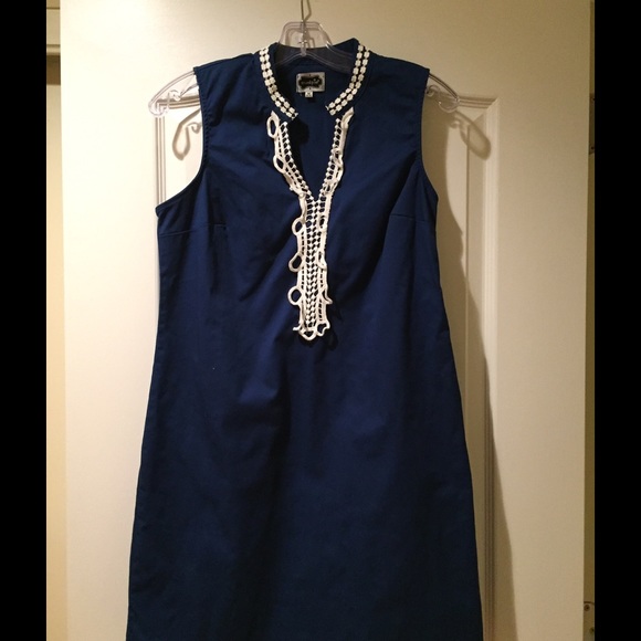 Mud Pie navy blue cotton dress