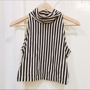 American apparel cropped turtleneck top