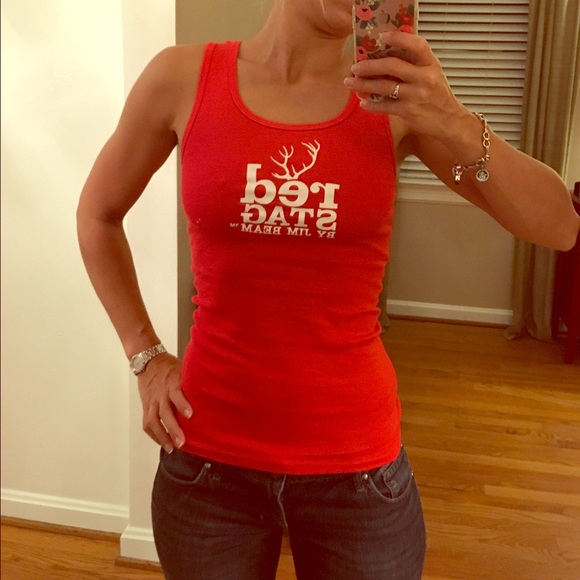 Cute Jim Beam red tank top