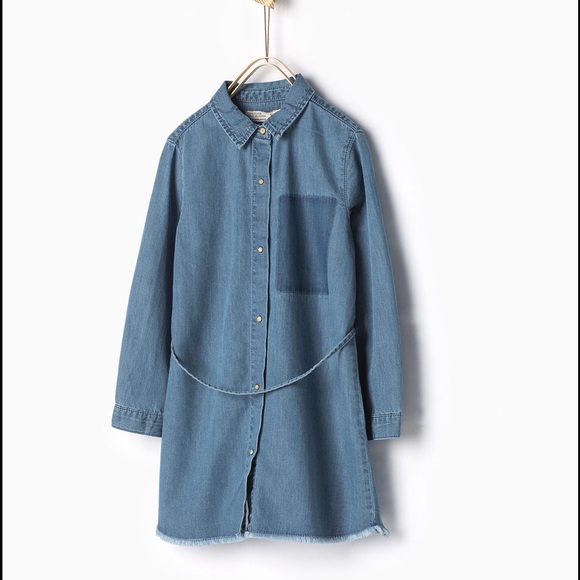 NWT Zara Denim Dress with Belt