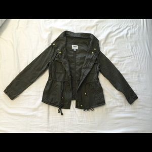 Olive green utility jacket