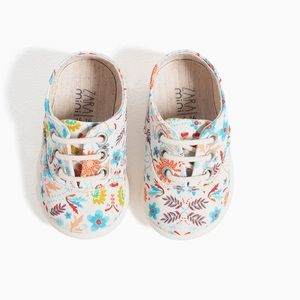 NWT Zara Baby Floral Print Fabric Sneakers