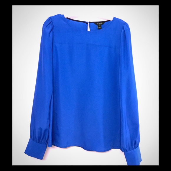 JCrew Cobalt Blue Blouse