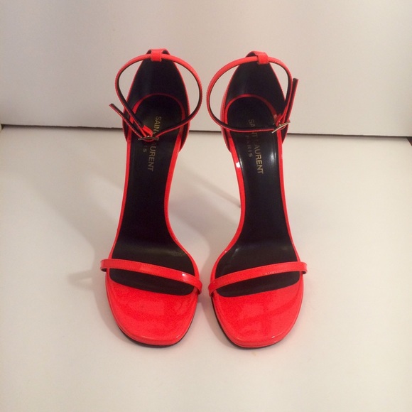 Saint Laurent Classic 110 Jane Sandal Neon Orange