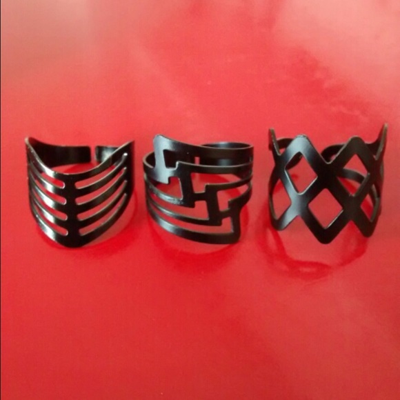 New! Adjustable ring set (3 pcs) - Picture 2 of 4