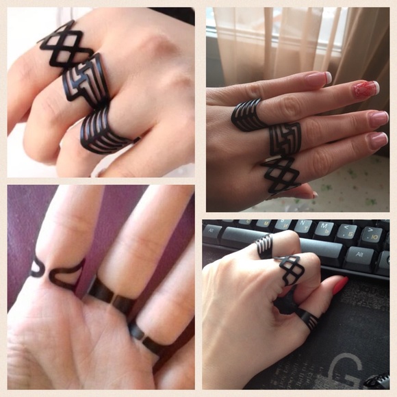 New! Adjustable ring set (3 pcs) - Picture 4 of 4