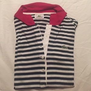 Lacoste pollo stripped shirt