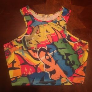 Graffiti Crop Top