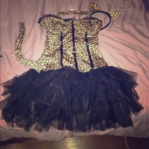 Women's Leopard print cat costume